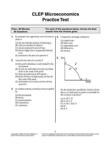 how hard is the microeconomics clep test|clep microeconomics practice test pdf.